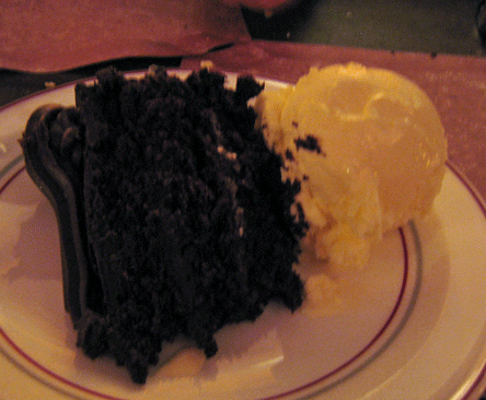 Monterey08 Chocolate Cake with Vanilla Ice Cream