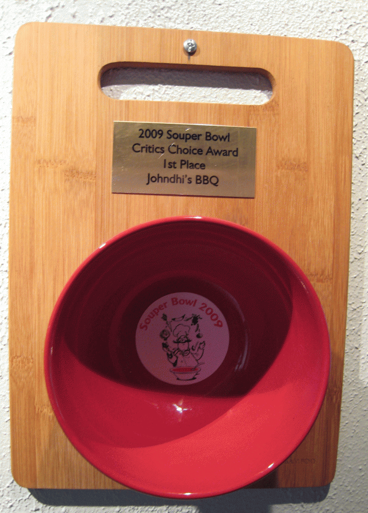 The 2009 Souperbowl Award Winning Trophy