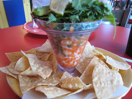 Ceviche at Bumblebee's Baja Grill