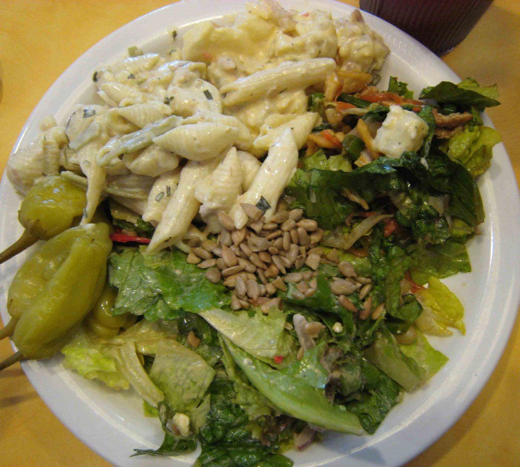 A bounteous salad plate