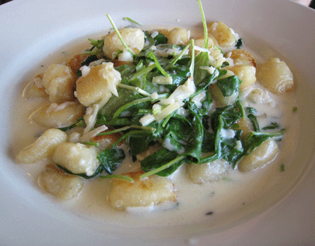 Gnocchi con Rucola