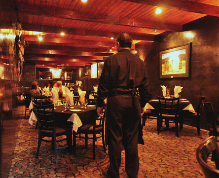 The elegant trappings of Vernon's Hidden Valley Steakhouse