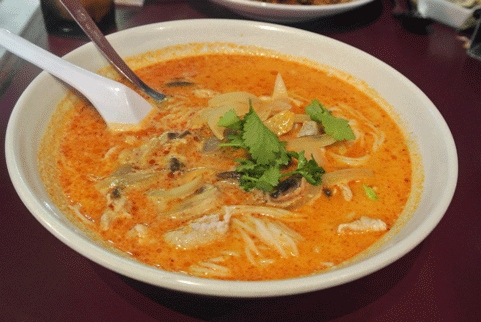 TOM KA NOODLE Vermicelli noodle, sliced mushrooms, onions, in coconut broth, Flavored with chili lemongrass, lime juice, and cilantro Choice of: Chicken, Beef, Pork, Tofu, or Vegetables $8.95 Shrimp $10.95