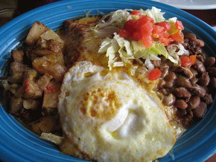 Christmas style Enchiladas