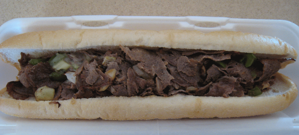 Philly Cheese Steak : Philly Meat mixed with American Cheese (Add Mushrooms, Onions or Bell Peppers at no extra charge)