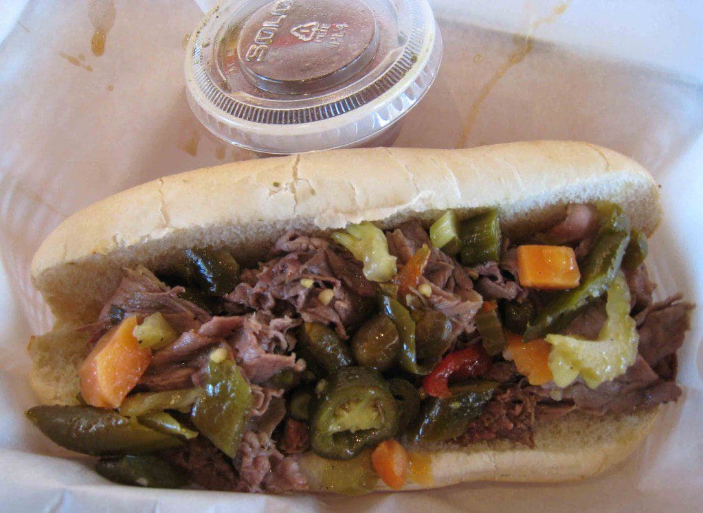 Combo Beef and Sausage Sandwich with Au Jus