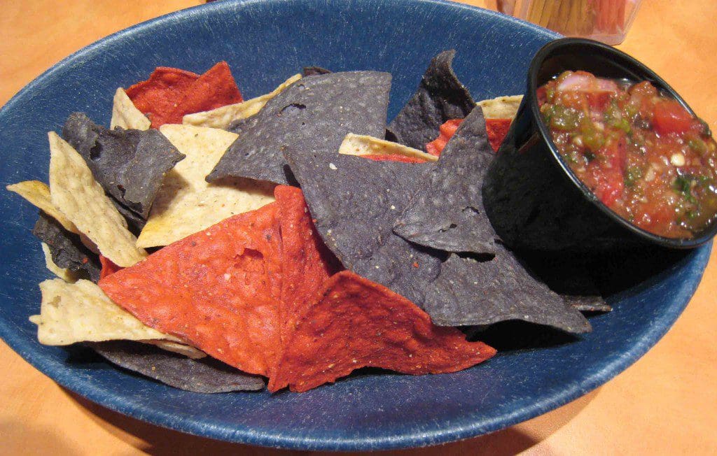 Chips and salsa at the Socorro Springs Brewery