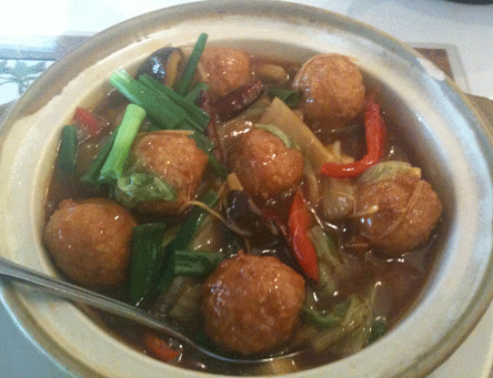 Chicken Meatball Casserole