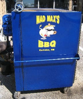 Mad Max's BBQ is portable