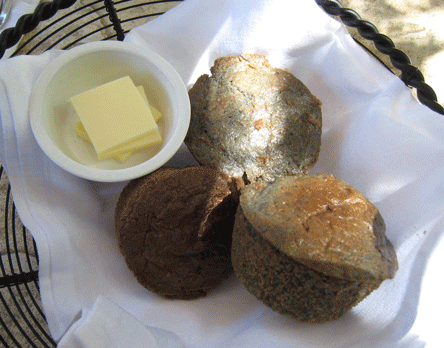 Blue Corn Muffins with Green Chile
