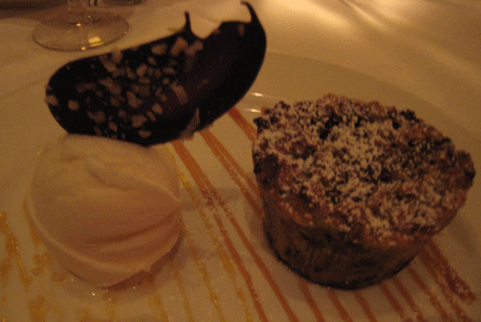 Cubed Banana Croissant with Banana Ice Cream