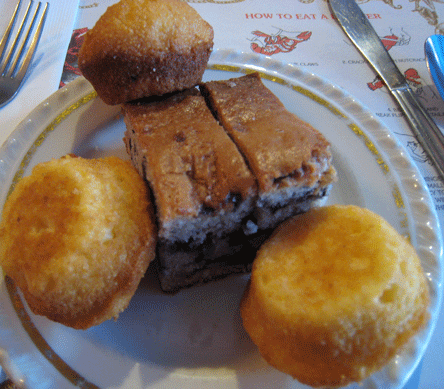 Corn and blueberry muffins