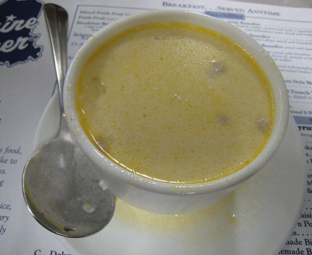 Seafood Chowder (lobster, scallops, clams)