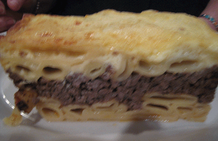 A unique baked ziti at Mario's