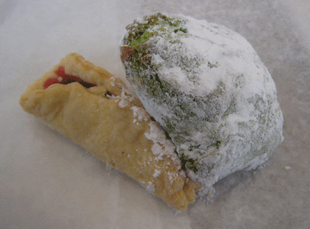 Pistachio Macaroon and Raspberry Bow