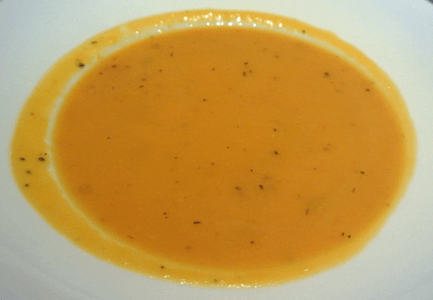 Butternut Squash Soup with Ham