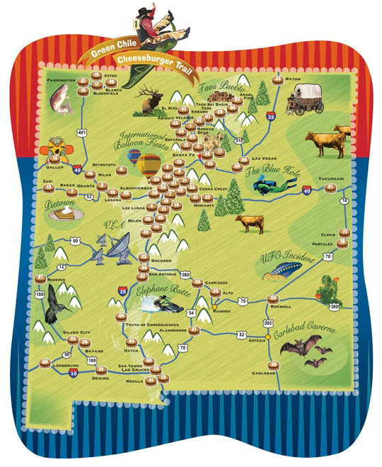 Introducing the New Mexico Green Chile Cheeseburger Trail