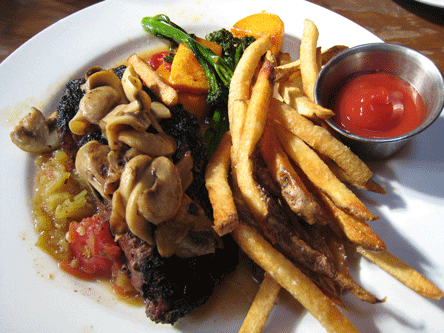 Steak Dunigan, the signature entree on the menu