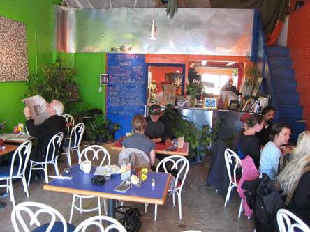 The colorful and intimate Cafe Phenix