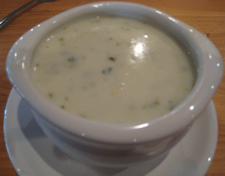 Green chile and potato soup