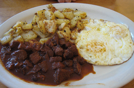 Carne Adovada and Eggs