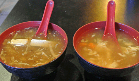 Egg Drop Soup and Hot and Sour Soup