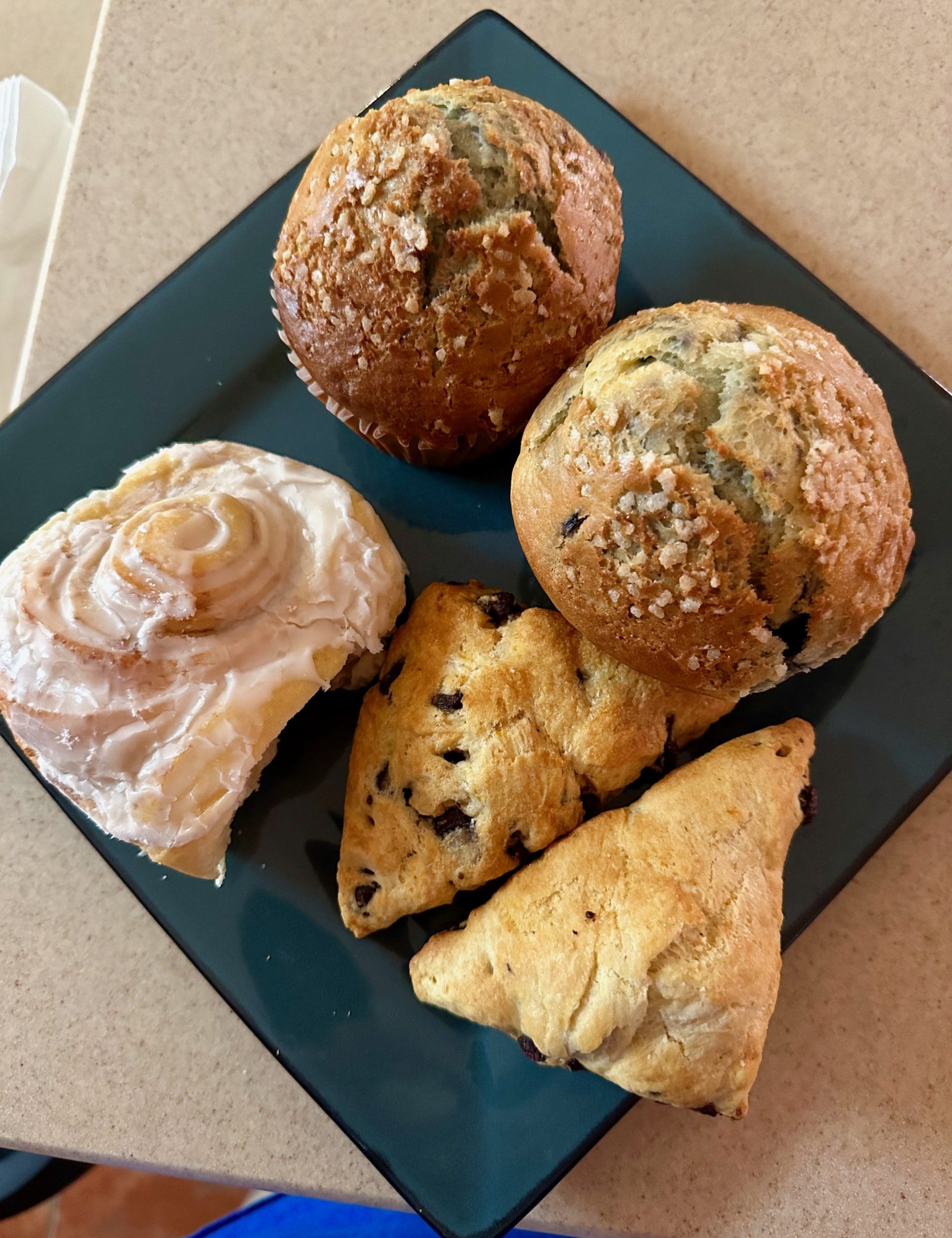 Scones, Cinnamon Roll, Muffins